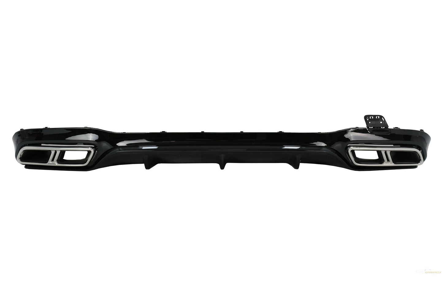 Heckschürze Luftdiffusor Schwarz Mit Auspuffendrohren Chrom Passend Für Mercedes E-Klasse W213 (2016-Up) E63s Design KITT