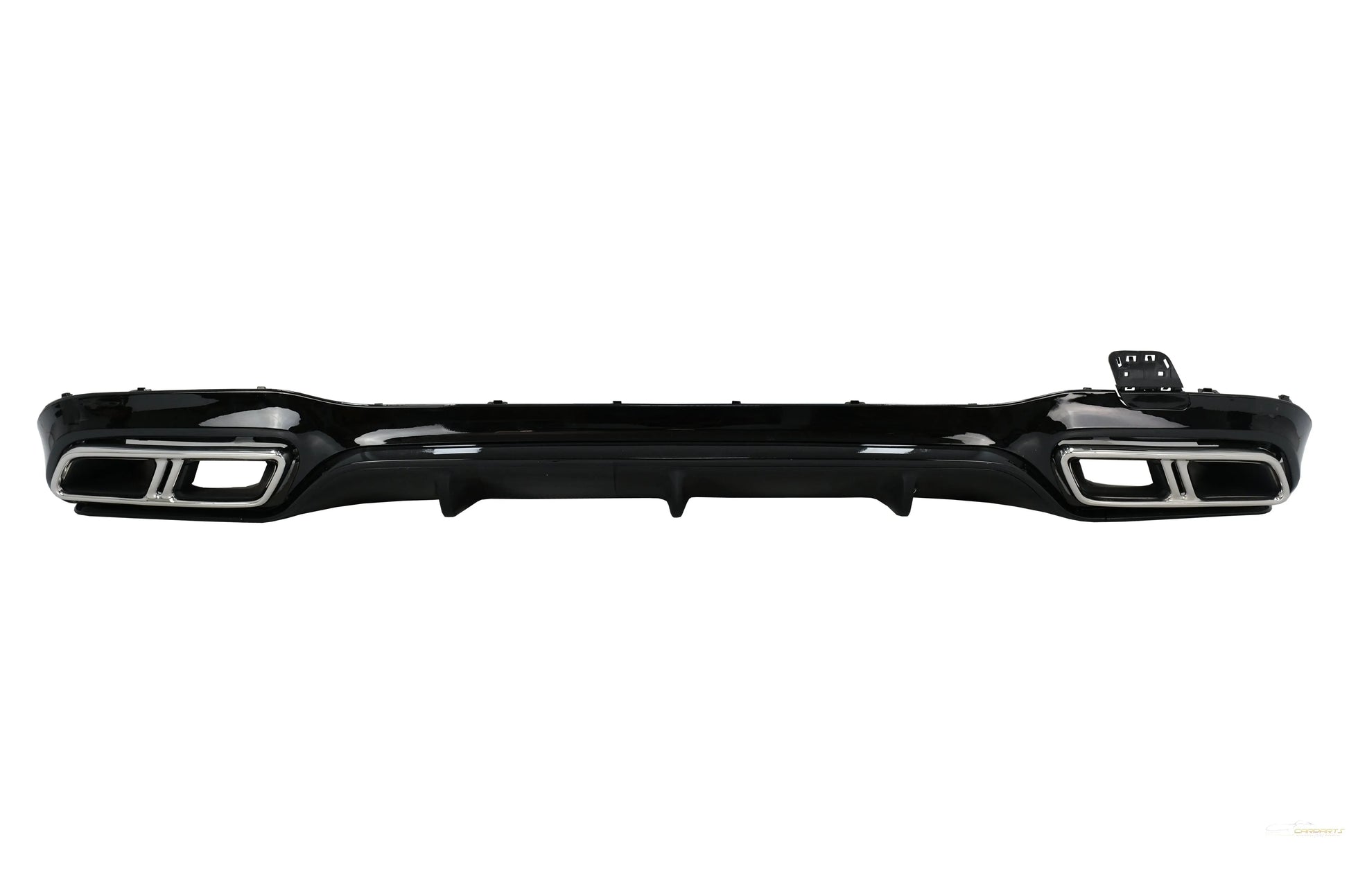 Heckschürze Luftdiffusor Schwarz Mit Auspuffendrohren Chrom Passend Für Mercedes E-Klasse W213 (2016-Up) E63s Design KITT