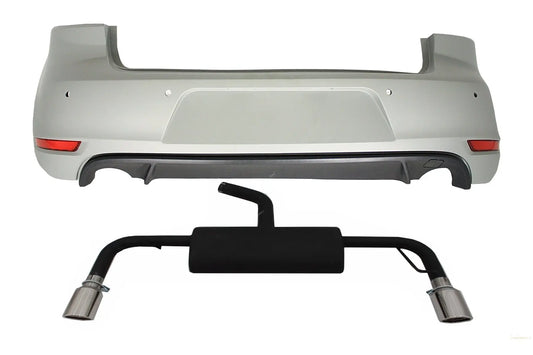 Heckschürze Mit Kompletter Auspuffanlage Passend Für VW Golf 6 VI (2008-2012) GTI-Design KITT