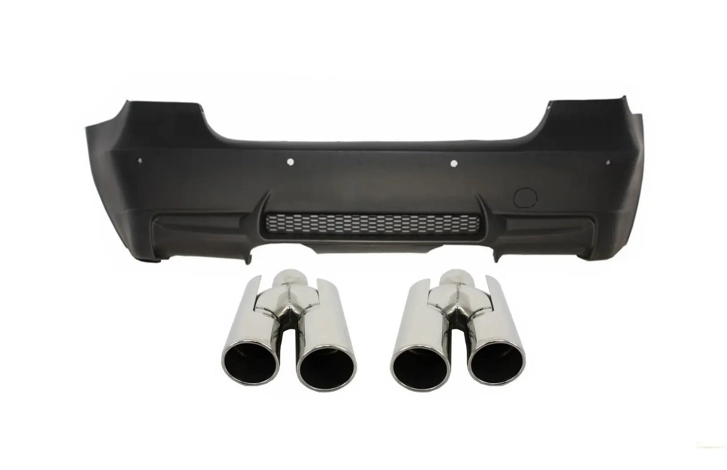 Heckschürze Passend Für BMW 3er E90 (2004-2011) Mittelauspuff Endschalldämpfer M3 Design Mit PDC KITT