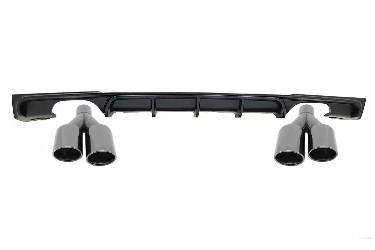 Heckschürze Spoiler Volant Diffusor Doppelauslass Endschalldämpfer Schwarz Passend Für BMW 3er F30 F31 (2011-2019) M Design KITT