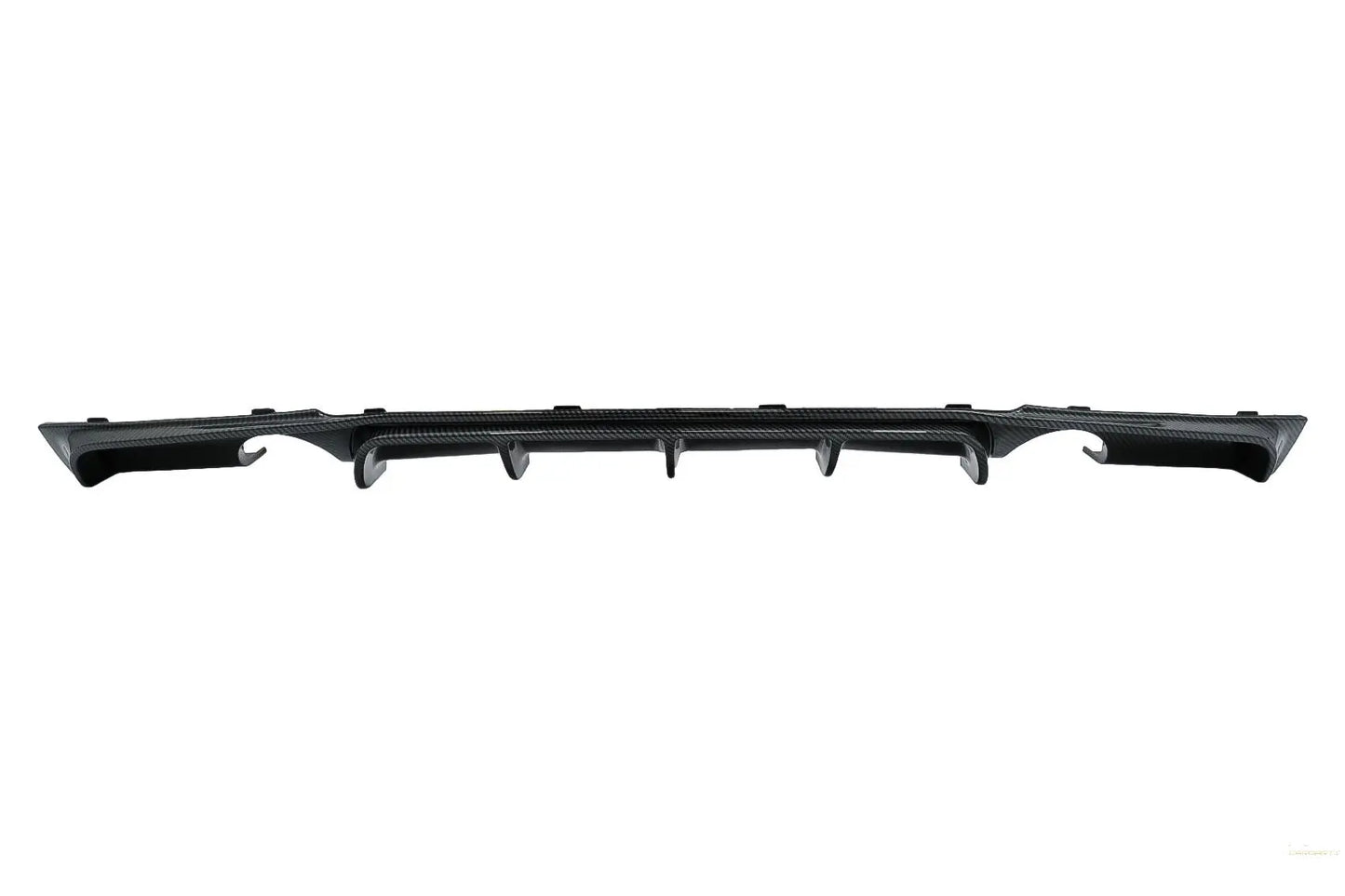 Heckschürze Spoiler Volant Diffusor Doppelauslass Für Einzelauspuff Passend Für BMW 3er F30 F31 (2011-2019) M Performance Design Carbonfolie KITT