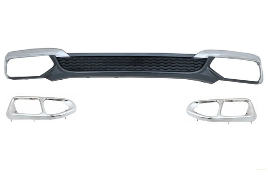 Heckschürze Spoiler Volant Diffusor Doppelauslass Passend Für BMW 7er G11 G12 (2015-2019) Facelift M760li Design KITT