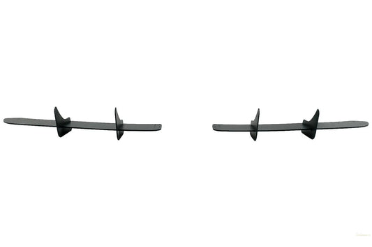 Heckschürzenansatz Splitter Für Luftdiffusor Passend Für VW Golf VI 6 R20 (2008-2013) Schwarz KITT