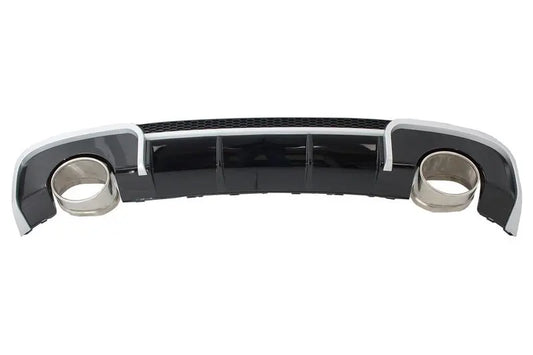 Heckschürzendiffusor Mit Endrohren Passend Für Audi A3 8V Hatchback Sportback (2012-2015) RS3 Design KITT