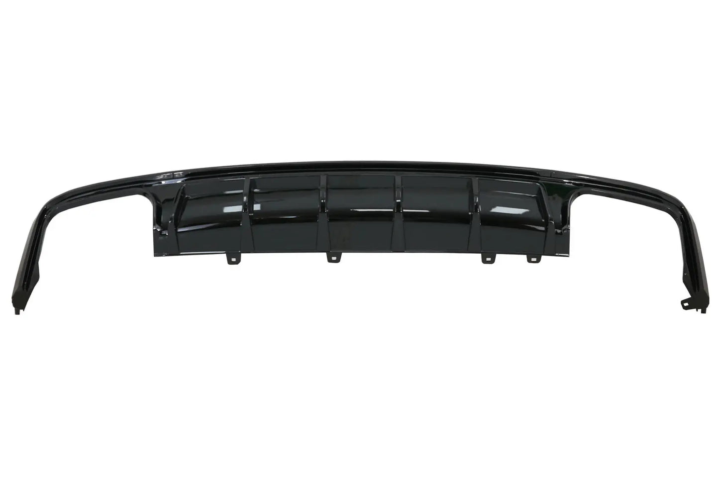 Heckschürzendiffusor Mit Endrohren Passend Für Audi A6 C8 4k Avant Limousine (2018) S6 Design Piano Black KITT