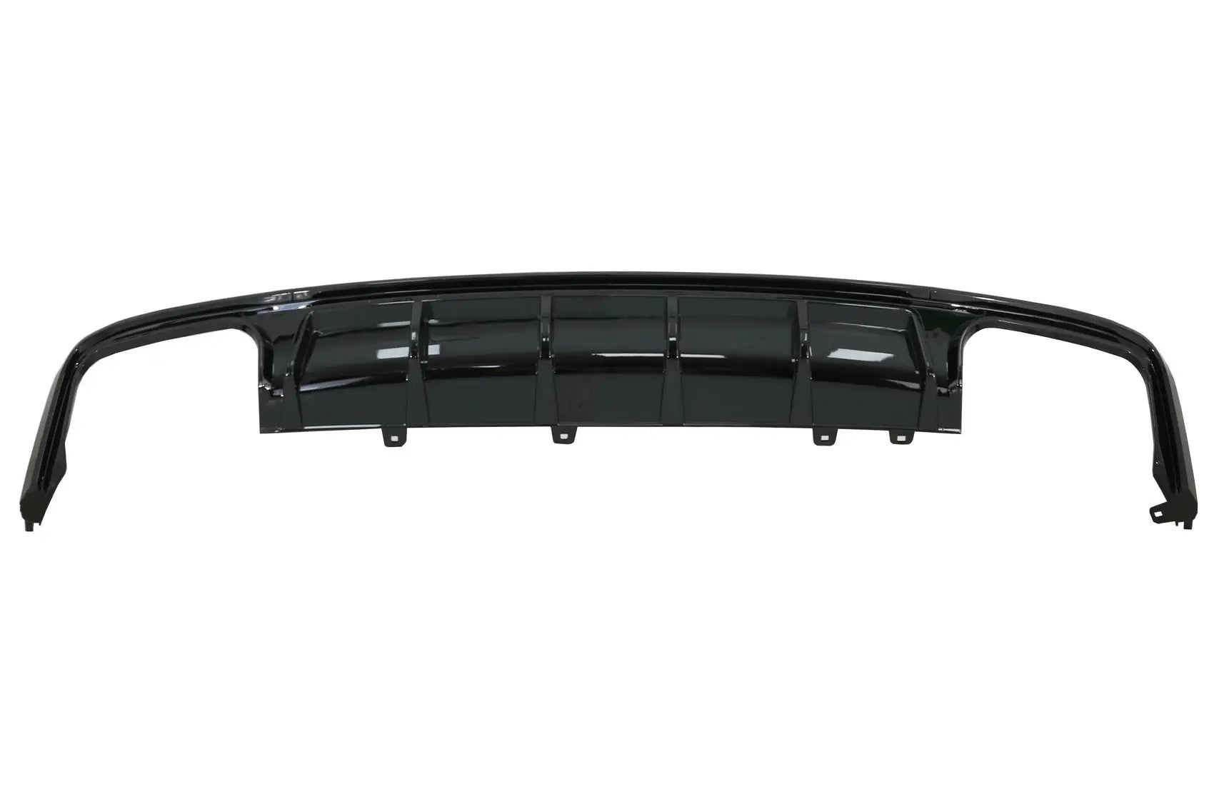 Heckschürzendiffusor Mit Endrohren Passend Für Audi A6 C8 4k Avant Limousine (2018) S6 Design Piano Black KITT