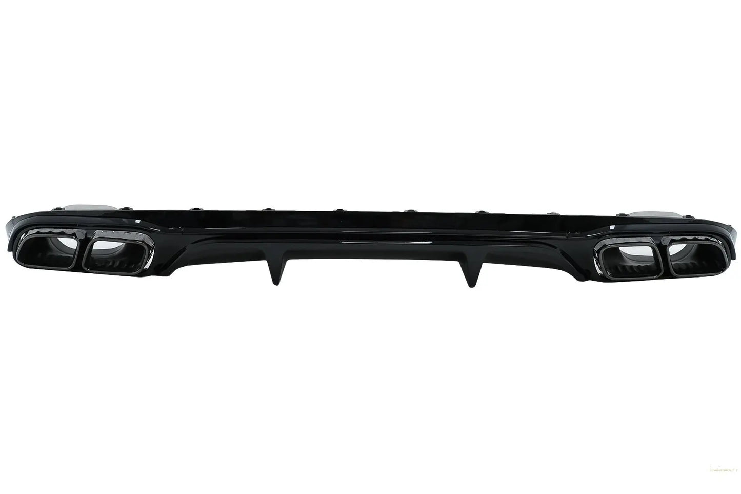 Heckschürzendiffusor Mit Schwarzen Auspuffendrohren Passend Für Mercedes E-Klasse W213 S213 Standard (2016-2020) E63 Design KITT