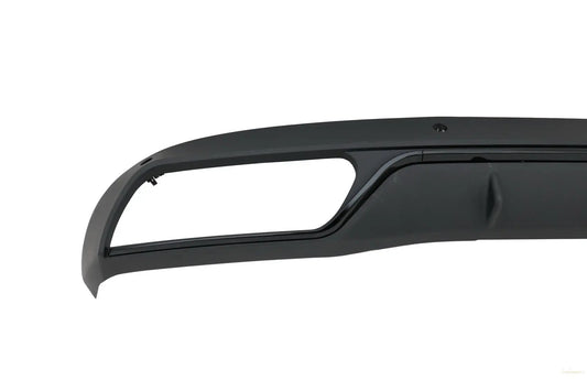 Heckschürzendiffusor Passend Für Mercedes C-Klasse W205 S205 (2014-2018) C63 Look Shadow Black Nur Für Serienstoßstange KITT