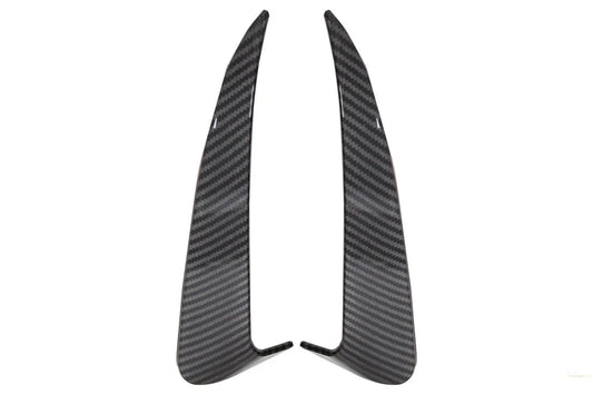 Heckschürzenklappen Seitenfinnen Flics Passend Für Mercedes C-Klasse W205 (2014-2020) Carbonfolie KITT