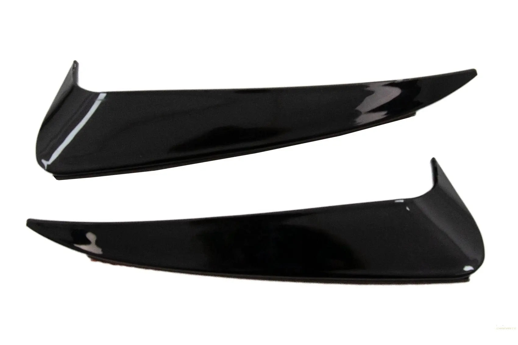 Heckschürzenklappen Seitenfinnen Flics Passend Für Mercedes C-Klasse W205 (2014-2020) Piano Black KITT