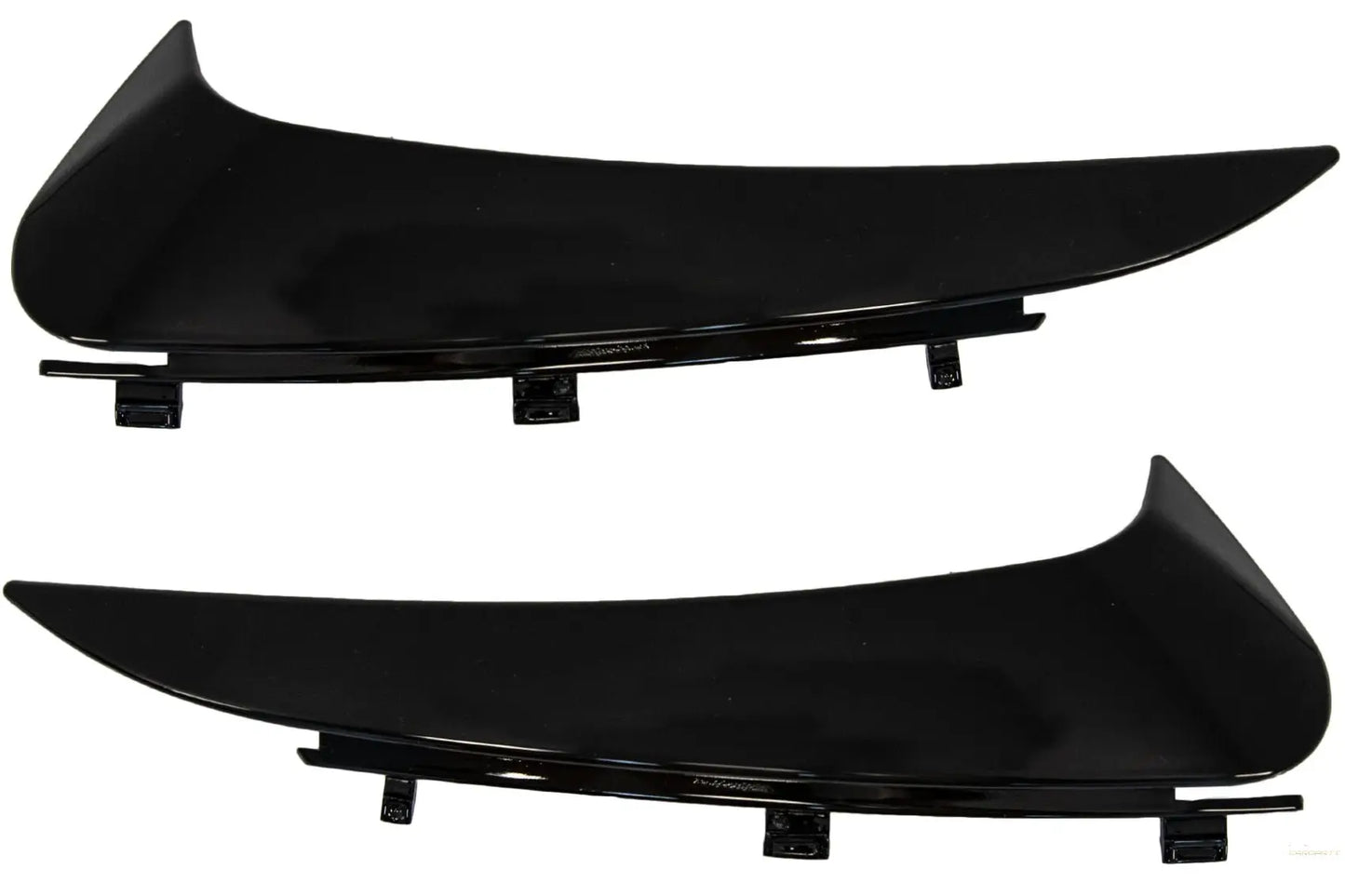 Heckschürzenklappen Seitenflossen Flics Passend Für Mercedes C-Klasse C205 A205 (2014-2018) Coupé Cabriolet Piano Black KITT