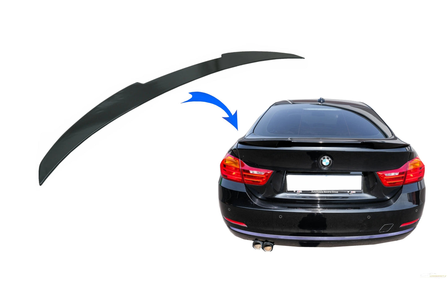 Heckspoiler Passend Für BMW 4er Gran Coupé F36 (2014-Up) M4 Csl Design Piano Black KITT