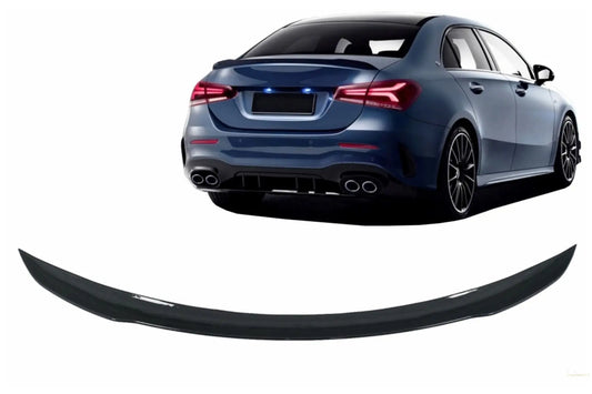 Heckspoiler Passend Für Mercedes A-Klasse Limousine V177 (2018-Up) A45 Design Piano Black KITT