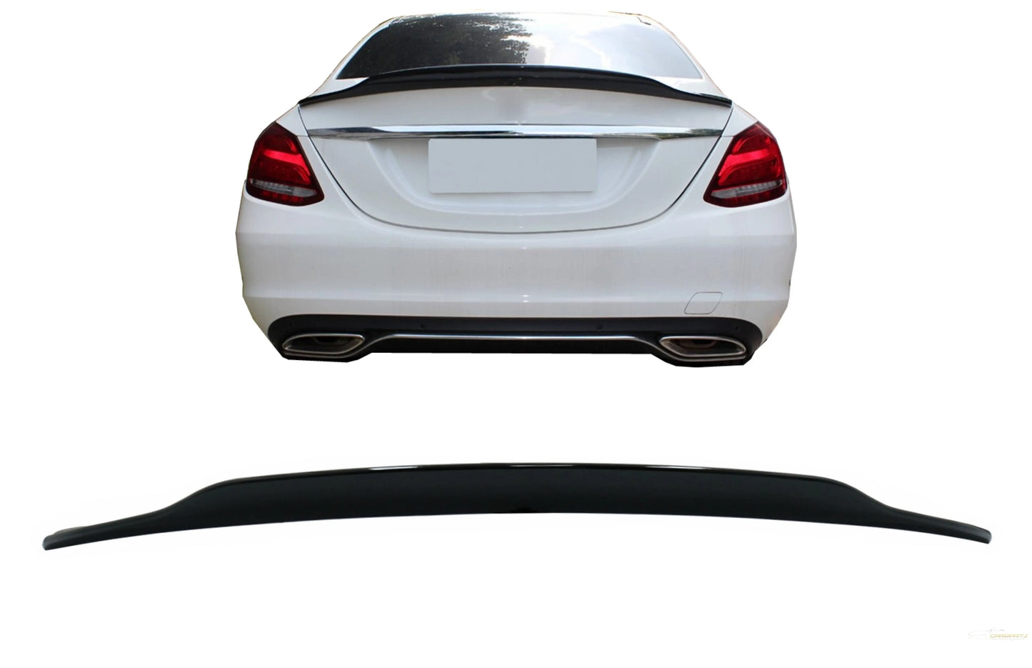 Heckspoilerflügel Passend Für Mercedes C-Klasse W205 (2014-2020) Dynamic Sport Design Piano Black KITT