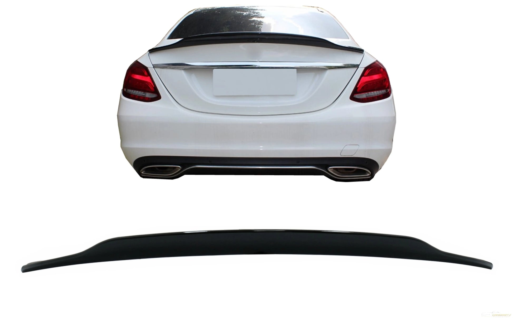 Heckspoilerflügel Passend Für Mercedes C-Klasse W205 (2014-2020) Dynamic Sport Design Piano Black KITT