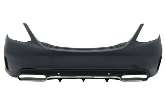 Heckstoßstange Mit Auspuffblenden Chrom Passend Für Mercedes C-Klasse W205 Limousine (2014-2020) C63 Design KITT