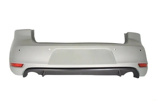 Heckstoßstange Passend Für VW Golf 6 VI (2008-2012) Mit Kompletter Auspuffanlage Und Rückleuchten Full-LED-Rot/Smoke-GTI-Design KITT