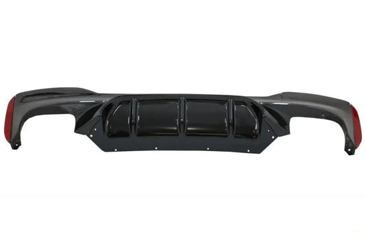 Heckstoßstangen-Diffusor Mit Auspuffendrohren Chrom Passend Für BMW 5er G30 G31 Limousine Touring (2017-Up) M5 Design KITT