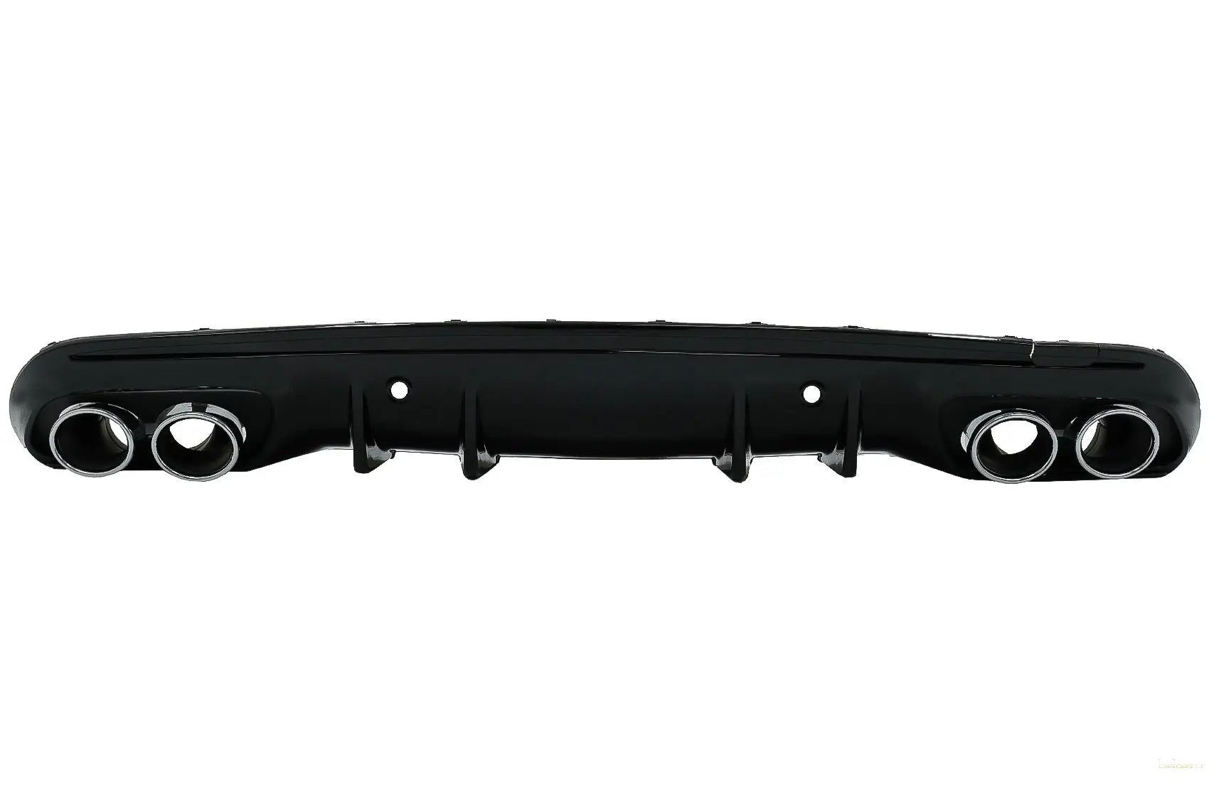 Heckstoßstangen-Diffusor Mit Auspuffendrohren Passend Für Mercedes C-Klasse W205 S205 Sport Line (2014-2020) C43 Design KITT