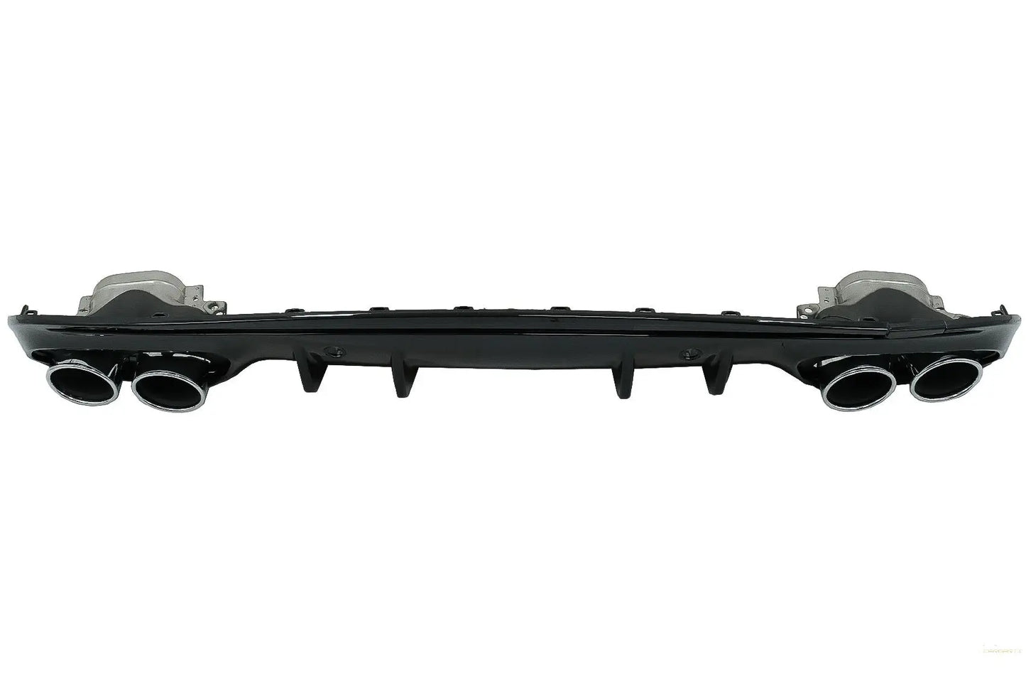 Heckstoßstangen-Diffusor Mit Auspuffendrohren Passend Für Mercedes C-Klasse W205 S205 Sport Line (2014-2020) C43 Design KITT