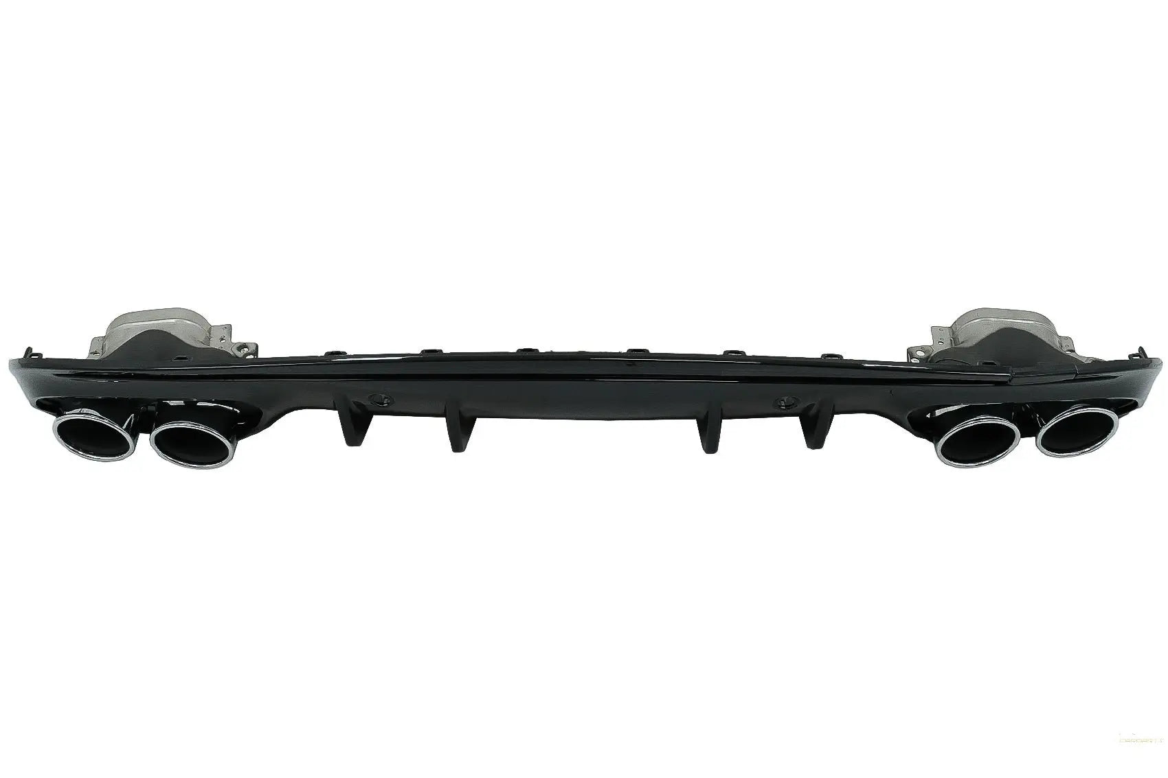 Heckstoßstangen-Diffusor Mit Auspuffendrohren Passend Für Mercedes C-Klasse W205 S205 Sport Line (2014-2020) C43 Design KITT