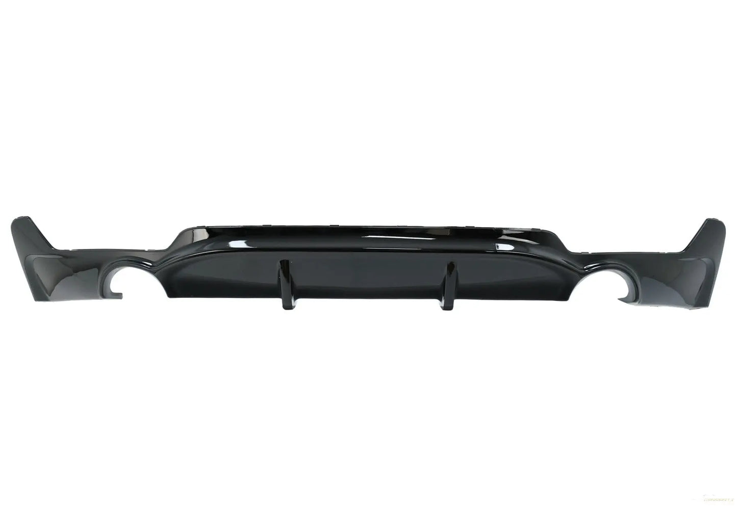 Heckstoßstangendiffusor Passend Für BMW F32 F33 F36 (2013-) Coupe Cabrio 4er Serie M Performance Design Twin SinGLE Outlet Piano Black KITT