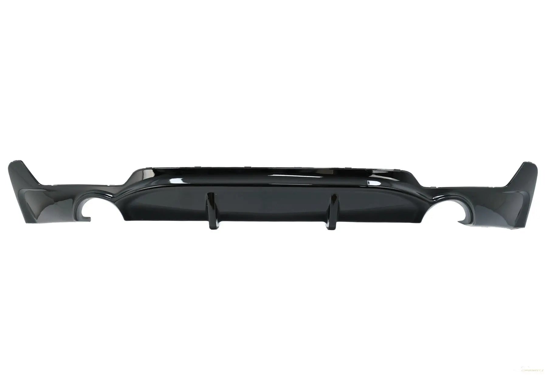 Heckstoßstangendiffusor Passend Für BMW F32 F33 F36 (2013-) Coupe Cabrio 4er Serie M Performance Design Twin SinGLE Outlet Piano Black KITT