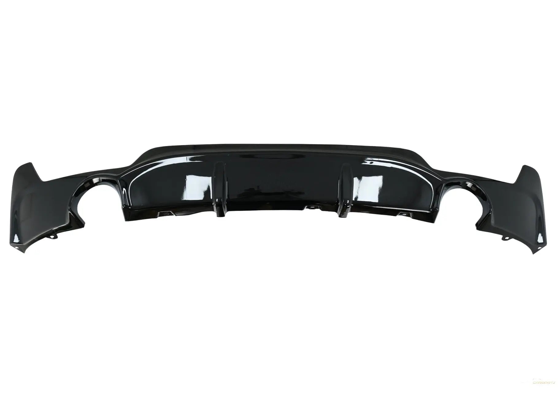 Heckstoßstangendiffusor Passend Für BMW F32 F33 F36 (2013-) Coupe Cabrio 4er Serie M Performance Design Twin SinGLE Outlet Piano Black KITT