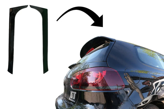 Kofferraum Heckscheibenspoiler Passend Für VW Golf 6 (2008-2012) Piano Black KITT