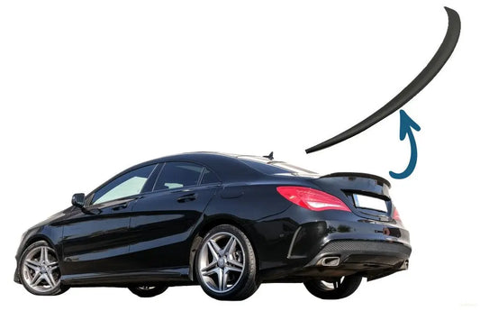 Kofferraumspoiler Passend Für Mercedes CLA C117 W117 (2013-2018) Mattschwarz KITT