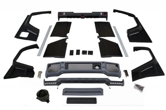 Kompletter Umbau Bodykit Passend Für Mercedes G-Klasse W463 (1989-2018) G63 G65 Design W-Stern KITT