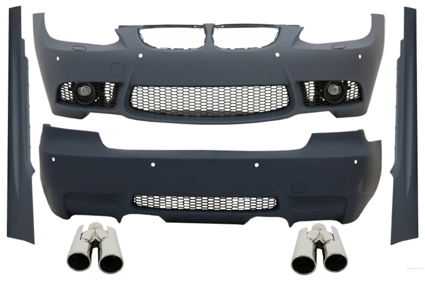 Komplettes Bodykit Mit Auspuffendrohren Passend Für BMW 3er E92 E93 (2006-2009) Nicht-LCI Coupé Cabrio M3 Design KITT