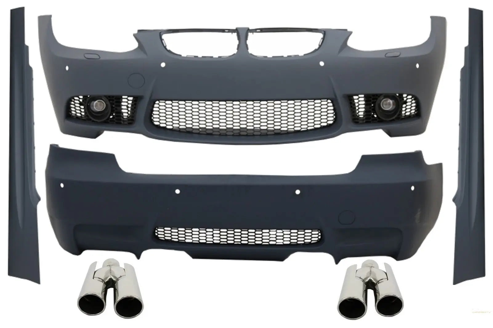 Komplettes Bodykit Mit Auspuffendrohren Passend Für BMW 3er E92 E93 (2006-2009) Nicht-LCI Coupé Cabrio M3 Design KITT