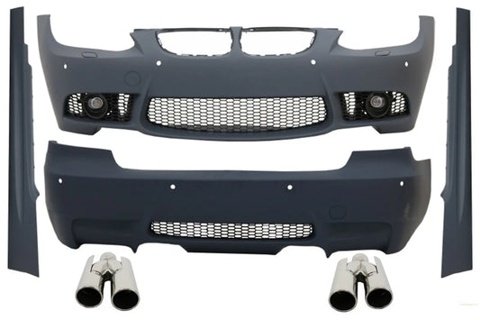 Komplettes Bodykit Mit Auspuffendrohren Passend Für BMW 3er E92 E93 (2006-2009) Nicht-LCI Coupé Cabrio M3 Design KITT
