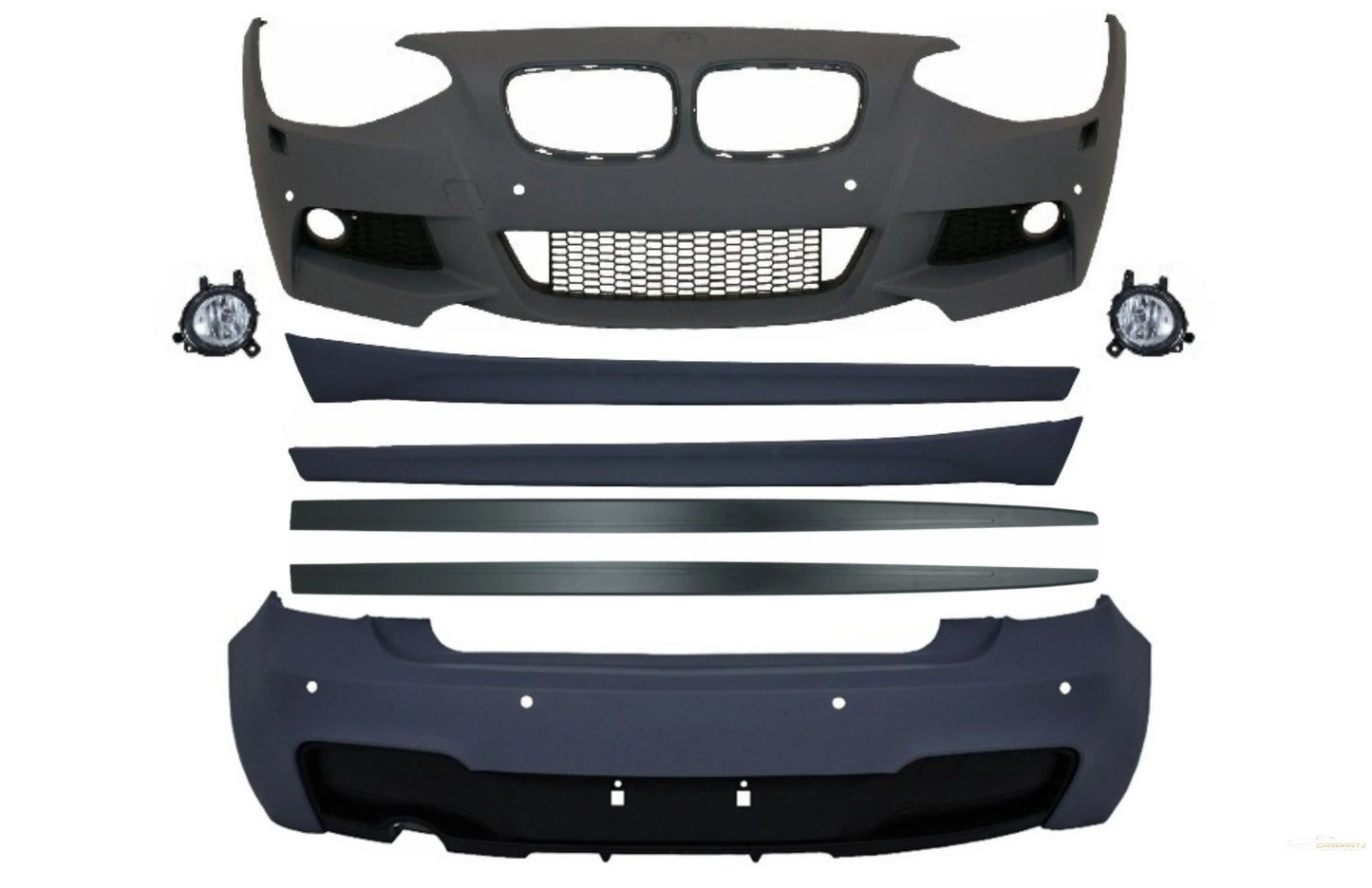 Komplettes Bodykit Mit Seitenschwelleraufsätzen Passend Für BMW 1er F20 (2011-2014) M-Technik Design KITT Specials