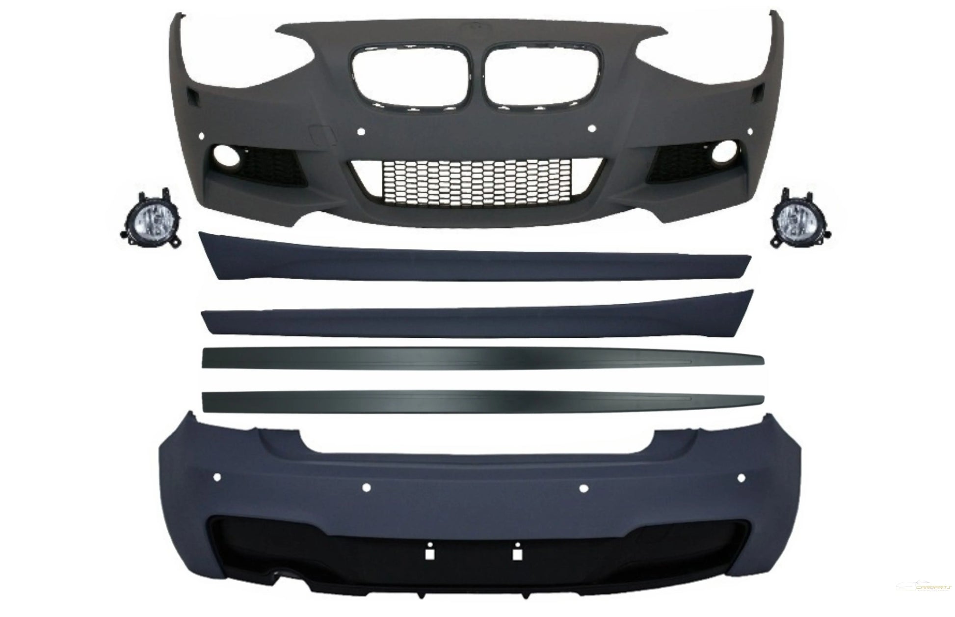 Komplettes Bodykit Mit Seitenschwelleraufsätzen Passend Für BMW 1er F20 (2011-2014) M-Technik Design KITT Specials