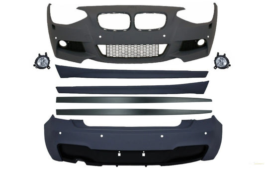 Komplettes Bodykit Mit Seitenschwelleraufsätzen Passend Für BMW 1er F20 (2011-2014) M-Technik Design KITT Specials