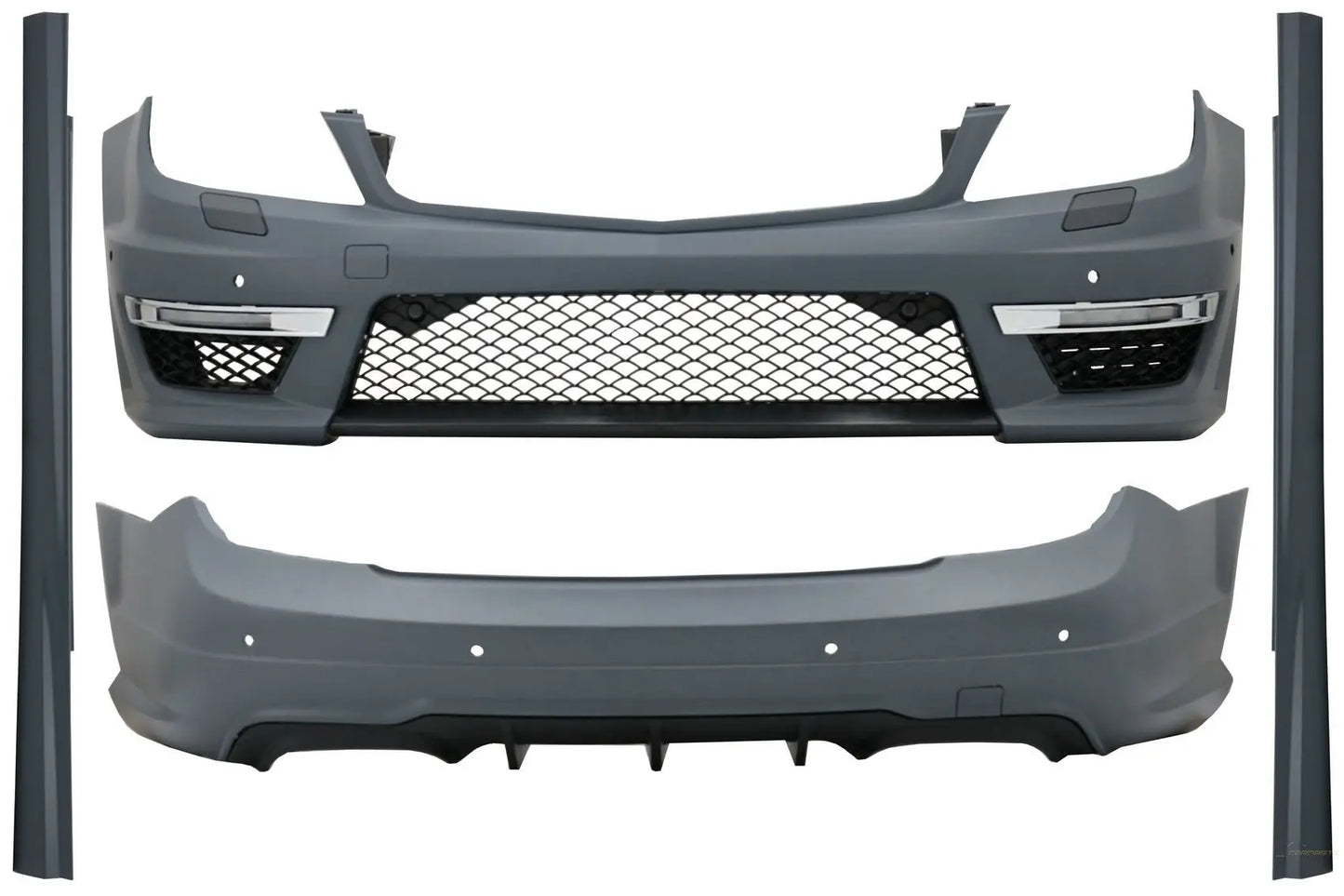 Komplettes Bodykit Passend Für Mercedes C-Klasse C204 Coupé (2011-2015) C63 Design KITT