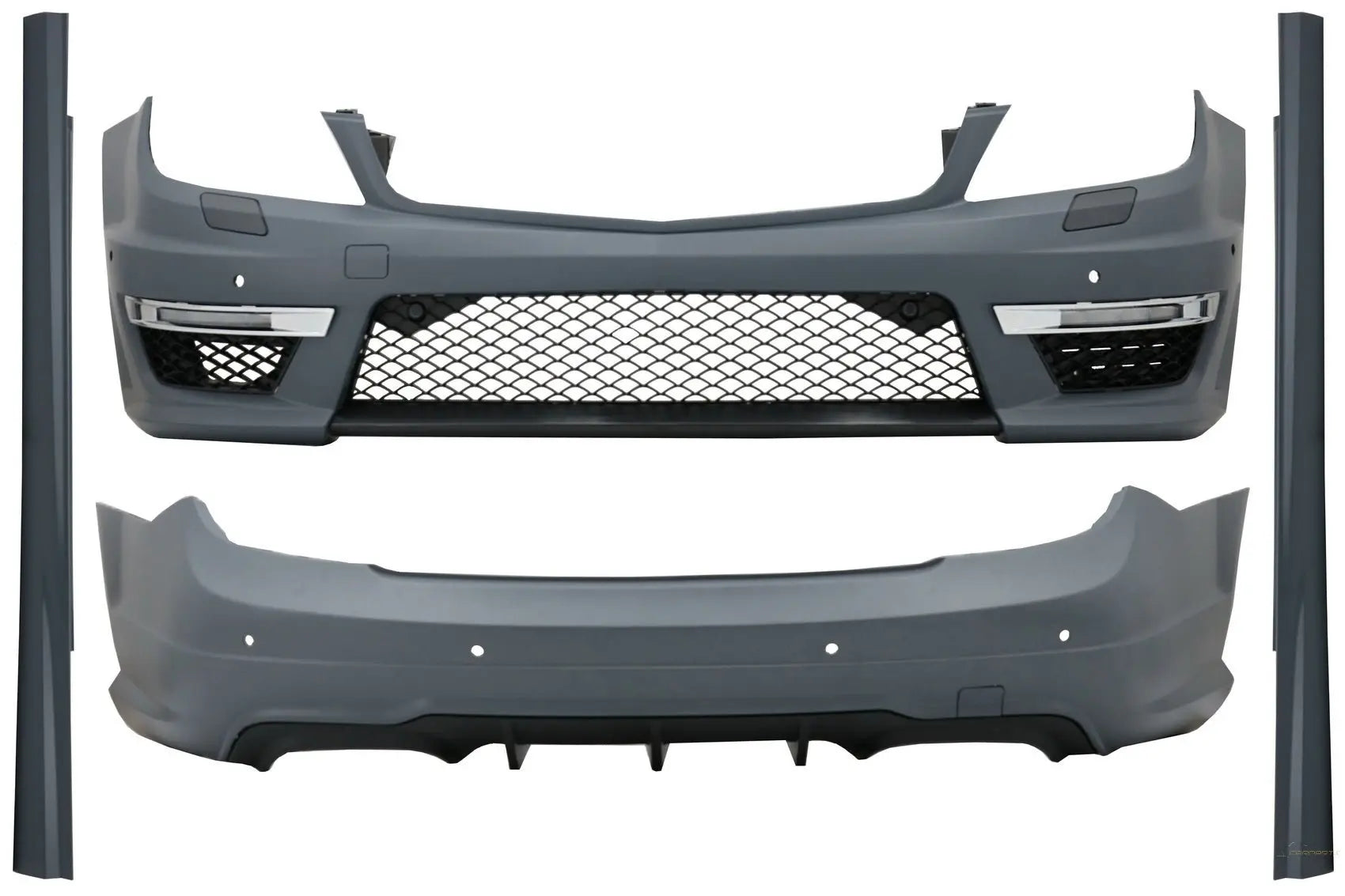 Komplettes Bodykit Passend Für Mercedes C-Klasse C204 Coupé (2011-2015) C63 Design KITT