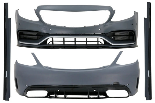 Komplettes Bodykit Passend Für Mercedes C-Klasse W205 Limousine (2014-2020) C63s Edition 1 Design KITT