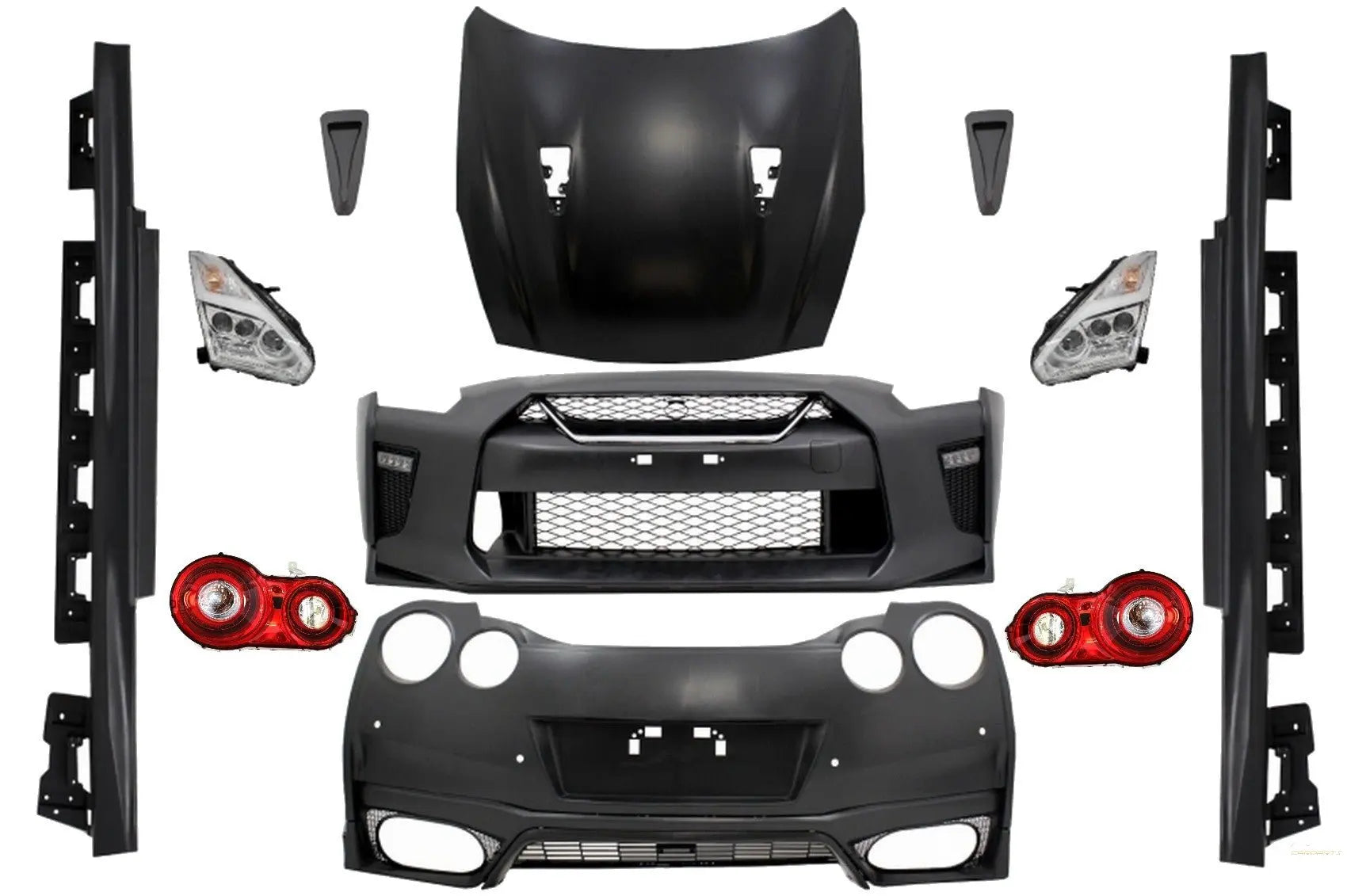Komplettes Bodykit Passend Für Nissan GT-R (2008-2017) Facelift (2017) Design KITT Specials