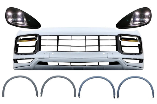 Komplettes Bodykit Passend Für Porsche Cayenne 92a (2011-2013) Umbau Auf 9y0 Look KITT