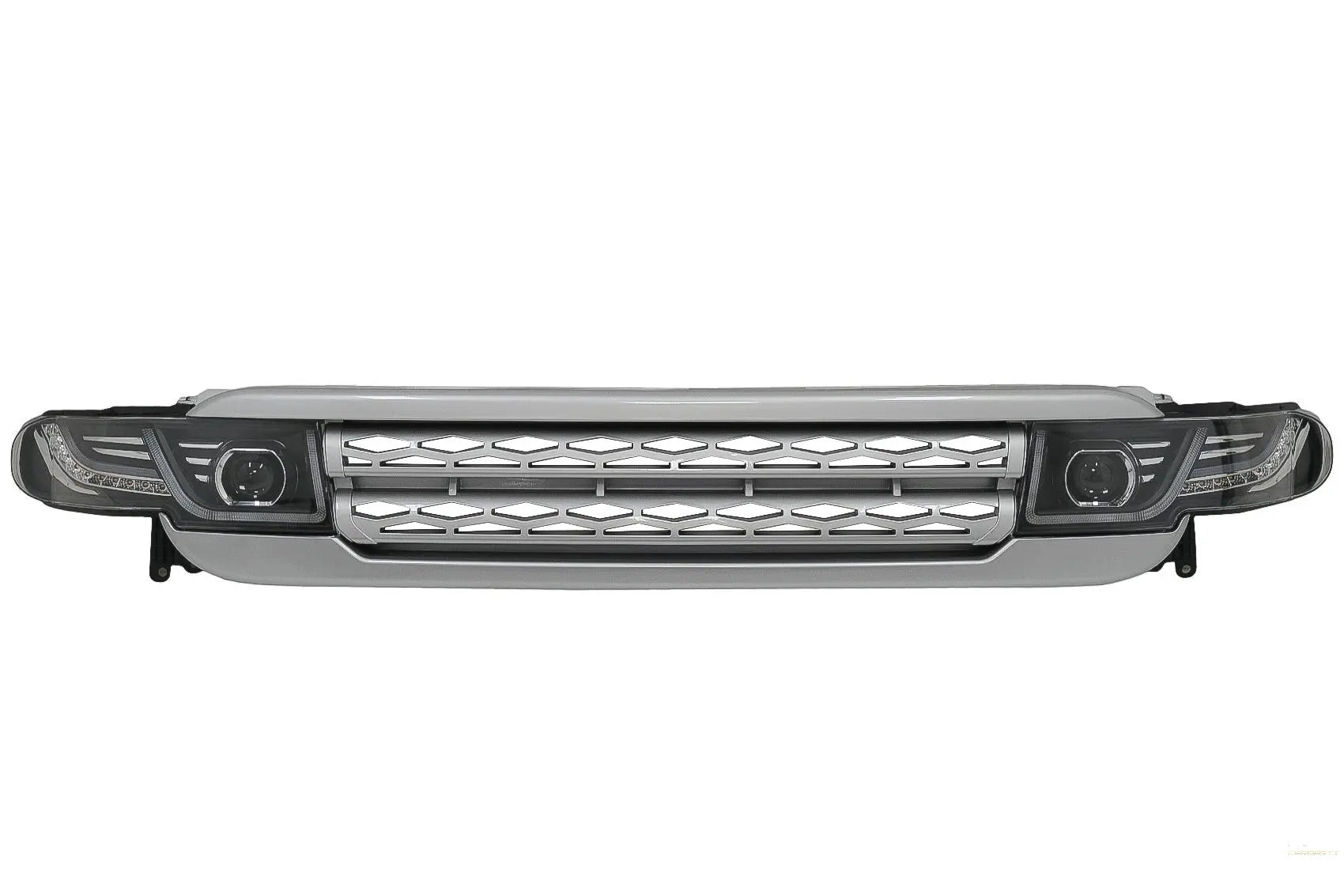 Kühlergrill Mit LED-Scheinwerfer Bi-Xenon-Optik Passend Für Toyota FJ Cruiser Xj10 (2007-2015) Mit Dynamischem Blinker KITT