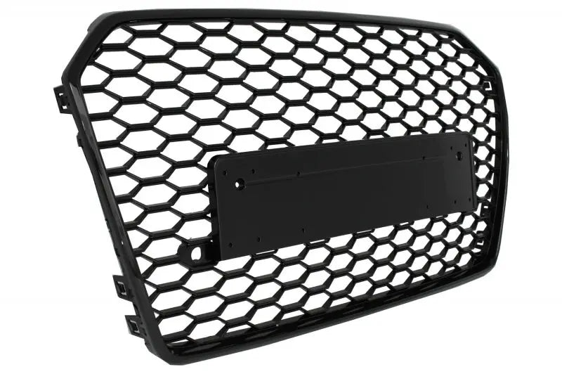 Kühlergrill Mit Voll-LED-Scheinwerfern Sequentielle Dynamische Blinker Geeignet Für Audi A6 C7 4G Facelift (2015-2018) RS6 Matrix-Design KITT