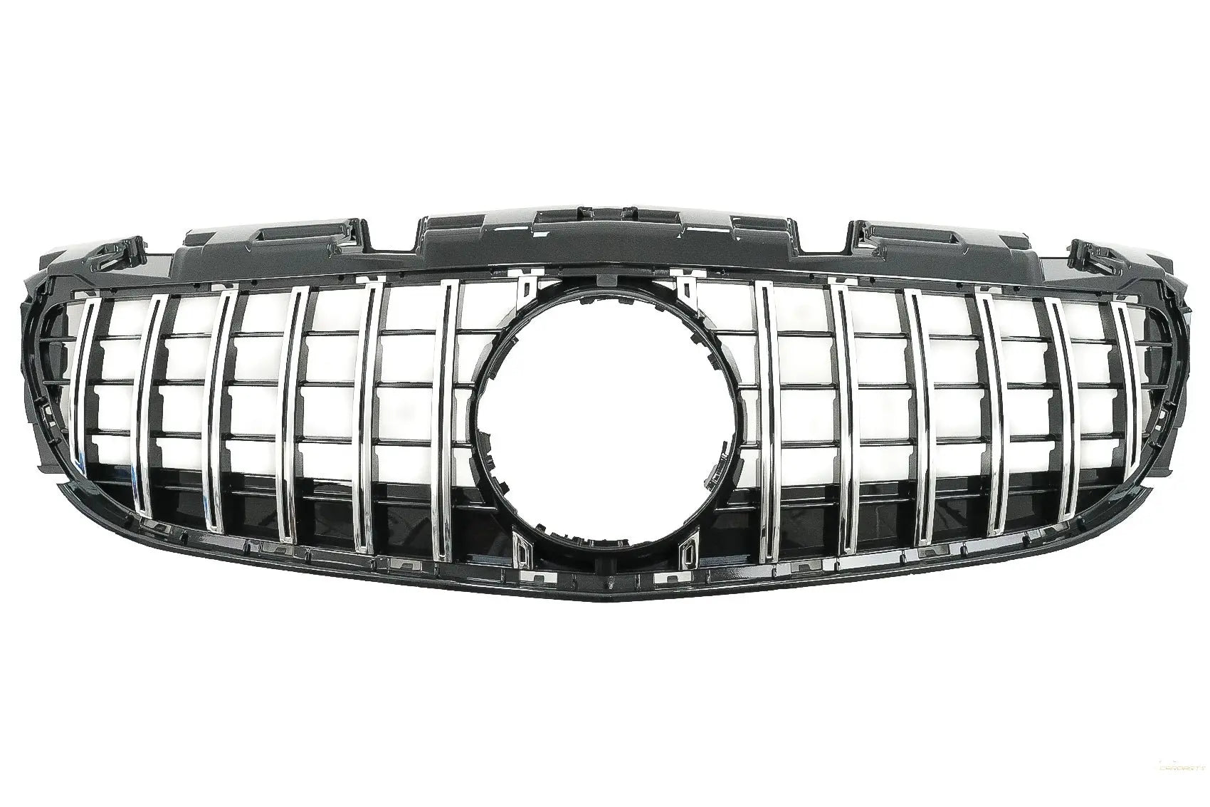 Kühlergrill Passend Für MercedeS SLC-Klasse R172 Facelift (2016-2019) GT-R Panamericana Design Schwarz/Chrom KITT
