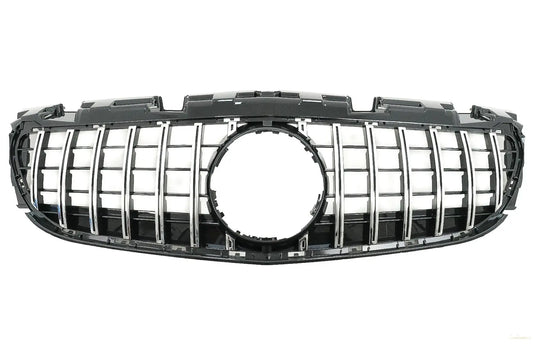 Kühlergrill Passend Für MercedeS SLC-Klasse R172 Facelift (2016-2019) GT-R Panamericana Design Schwarz/Chrom KITT