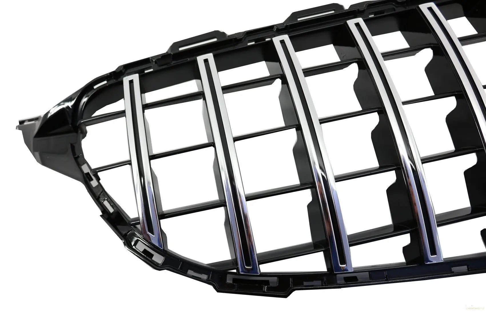 Kühlergrill Passend Für Mercedes C-Klasse W205 S205 A205 C205 (2014-2018) GT-R Panamericana Design Chrom Mit 360 Kamera KITT