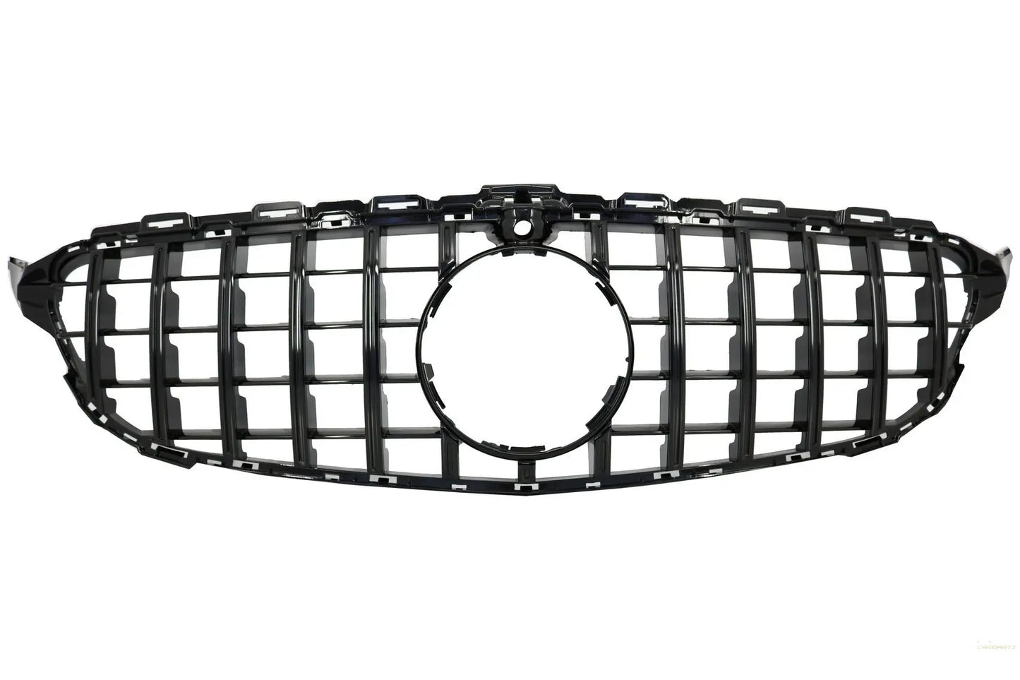 Kühlergrill Passend Für Mercedes C-Klasse W205 S205 C205 S205 (2014-2018) GT-R Panamericana Design Schwarz Mit 360 Kamera KITT
