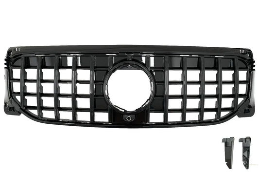 Kühlergrill Passend Für Mercedes GLB-Klasse X247 (2019-Up) GT-R Panamericana Design Piano Black KITT